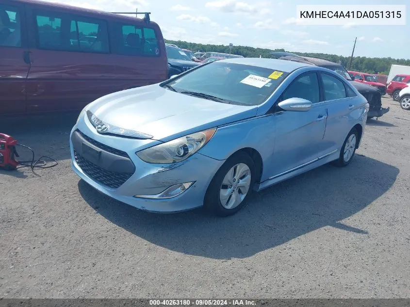 2013 Hyundai Sonata Hybrid Hybrid VIN: KMHEC4A41DA051315 Lot: 40263180