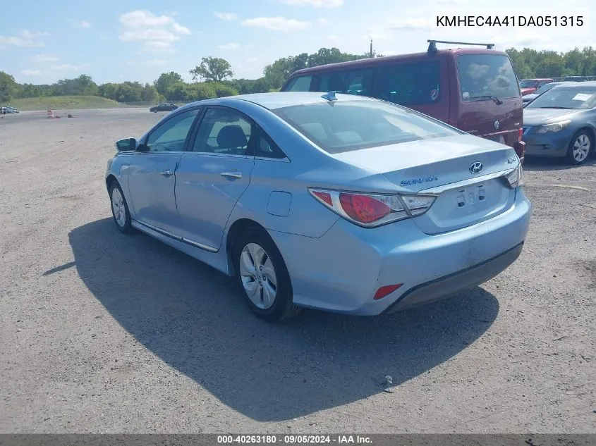 2013 Hyundai Sonata Hybrid Hybrid VIN: KMHEC4A41DA051315 Lot: 40263180