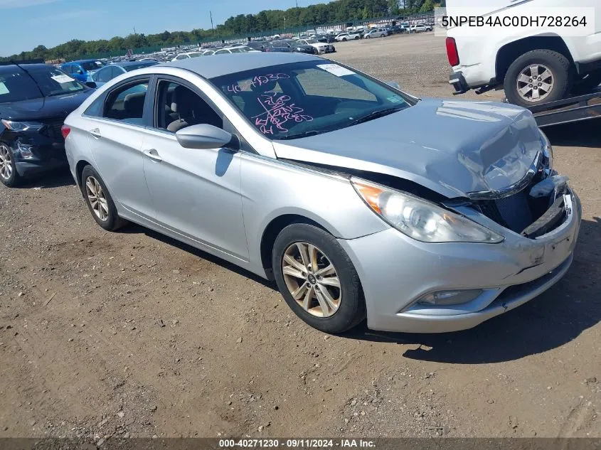 2013 Hyundai Sonata Gls VIN: 5NPEB4AC0DH728264 Lot: 40271230