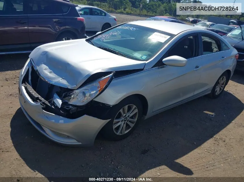 2013 Hyundai Sonata Gls VIN: 5NPEB4AC0DH728264 Lot: 40271230