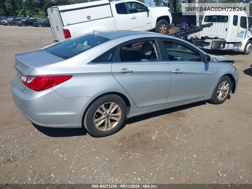 2013 Hyundai Sonata Gls VIN: 5NPEB4AC0DH728264 Lot: 40271230