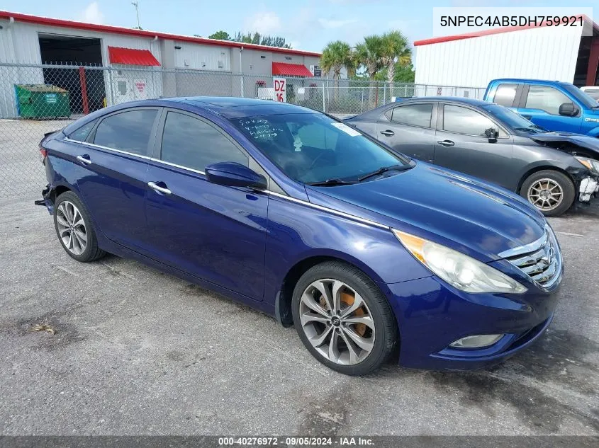 2013 Hyundai Sonata Se/Limited VIN: 5NPEC4AB5DH759921 Lot: 40276972