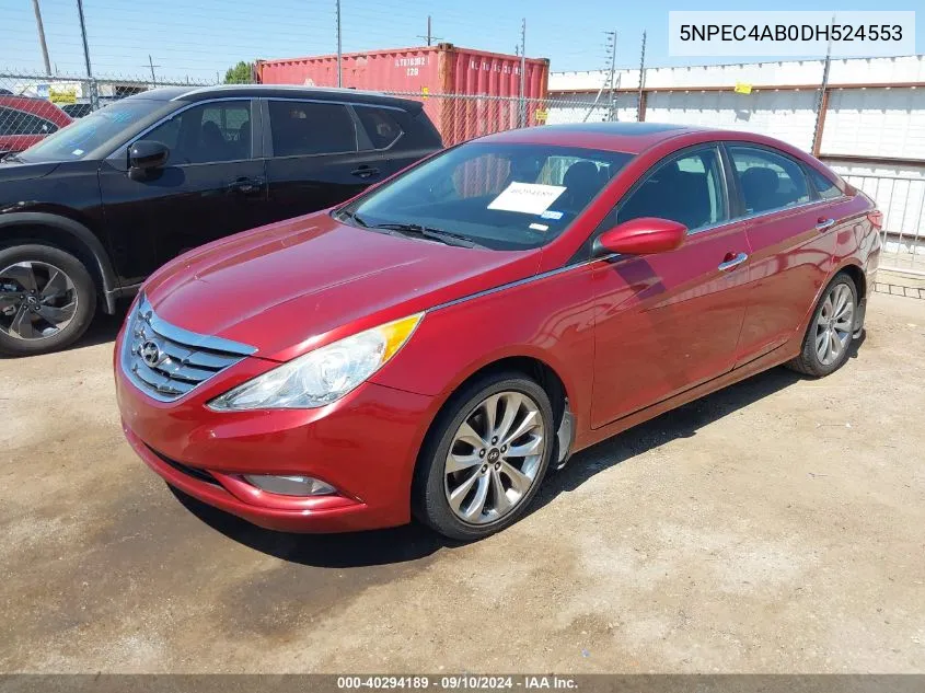 2013 Hyundai Sonata Se 2.0T VIN: 5NPEC4AB0DH524553 Lot: 40294189