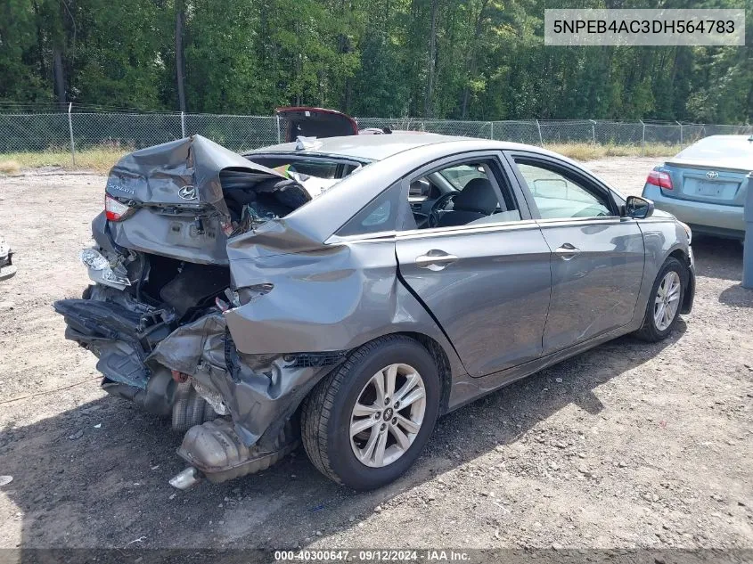 2013 Hyundai Sonata Gls VIN: 5NPEB4AC3DH564783 Lot: 40300647