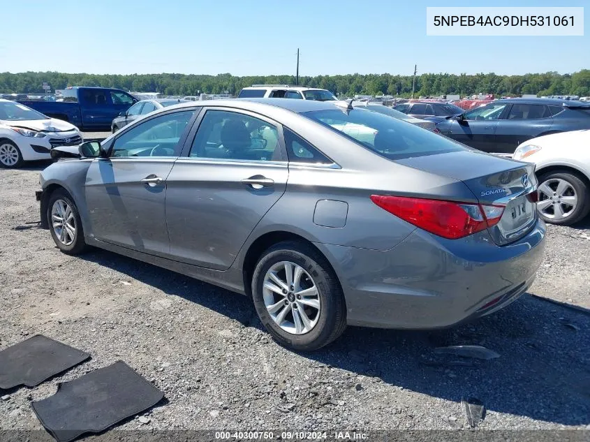 2013 Hyundai Sonata Gls VIN: 5NPEB4AC9DH531061 Lot: 40300750