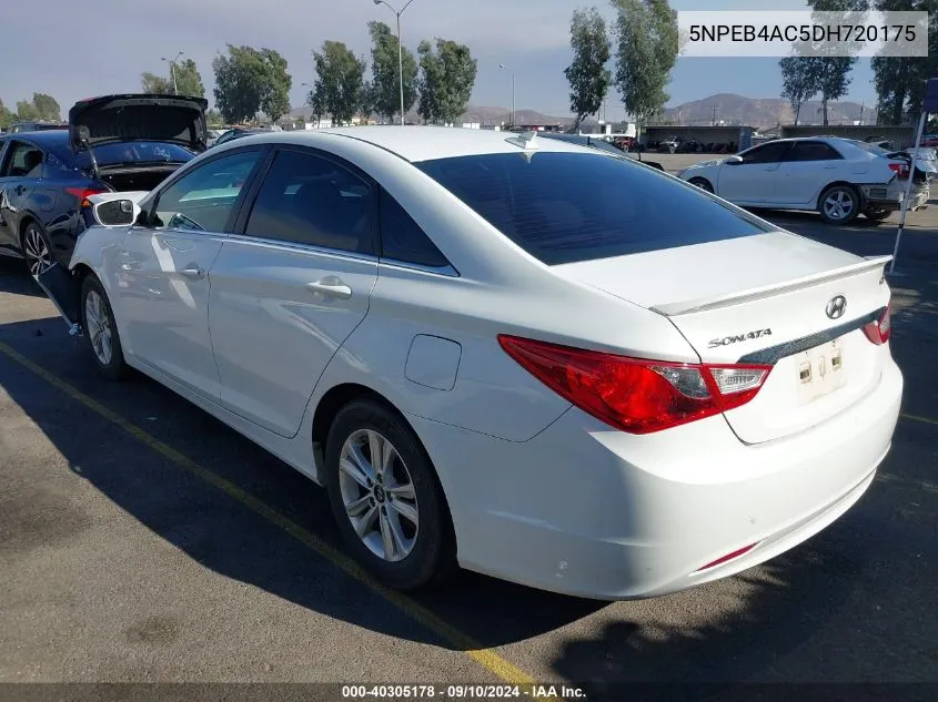 2013 Hyundai Sonata Gls VIN: 5NPEB4AC5DH720175 Lot: 40305178