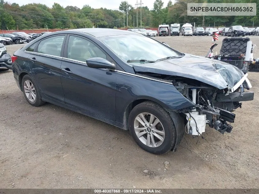 2013 Hyundai Sonata Gls VIN: 5NPEB4AC8DH686362 Lot: 40307868