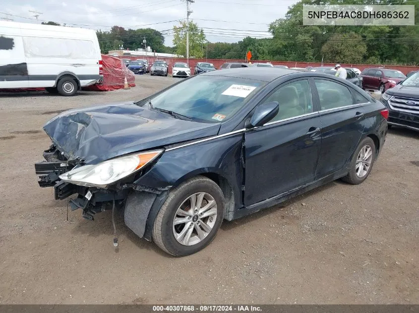 2013 Hyundai Sonata Gls VIN: 5NPEB4AC8DH686362 Lot: 40307868