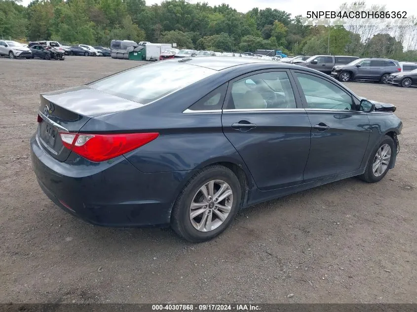 2013 Hyundai Sonata Gls VIN: 5NPEB4AC8DH686362 Lot: 40307868