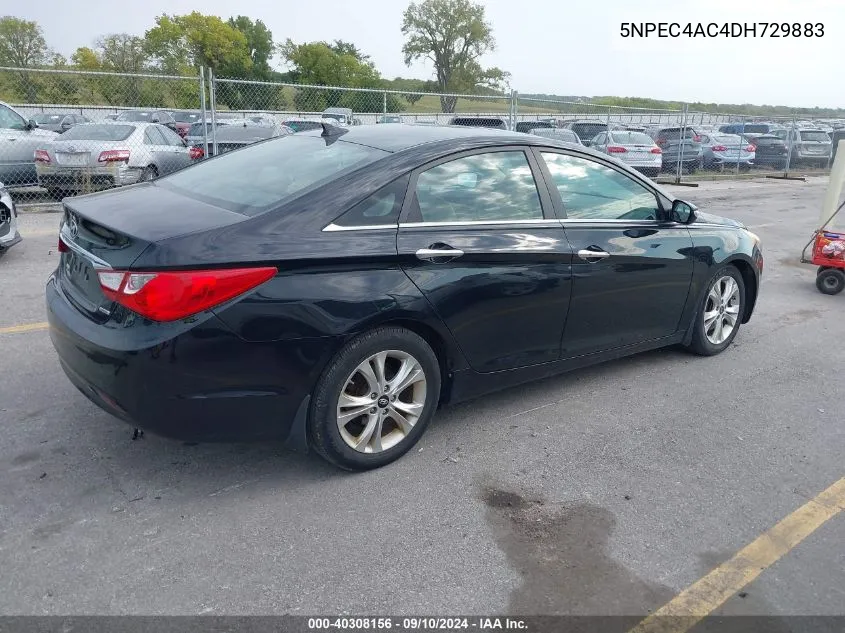 2013 Hyundai Sonata Se/Limited VIN: 5NPEC4AC4DH729883 Lot: 40308156