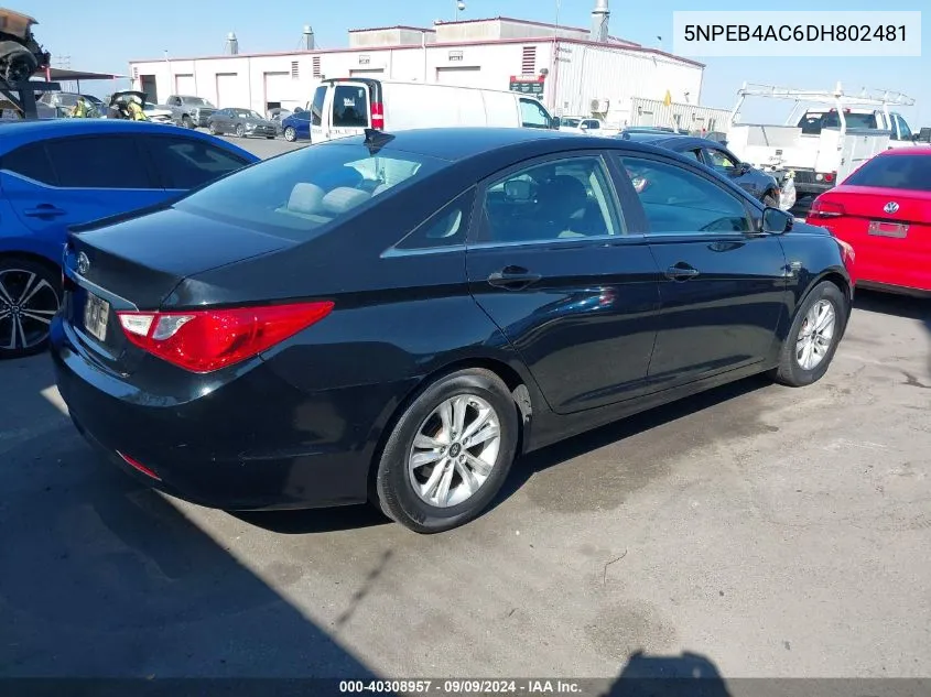 5NPEB4AC6DH802481 2013 Hyundai Sonata Gls