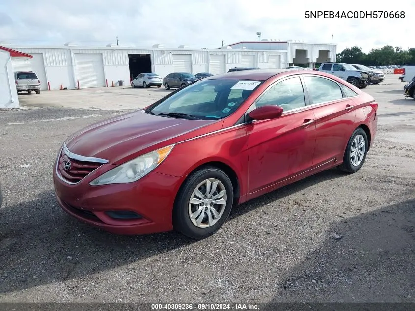 5NPEB4AC0DH570668 2013 Hyundai Sonata Gls