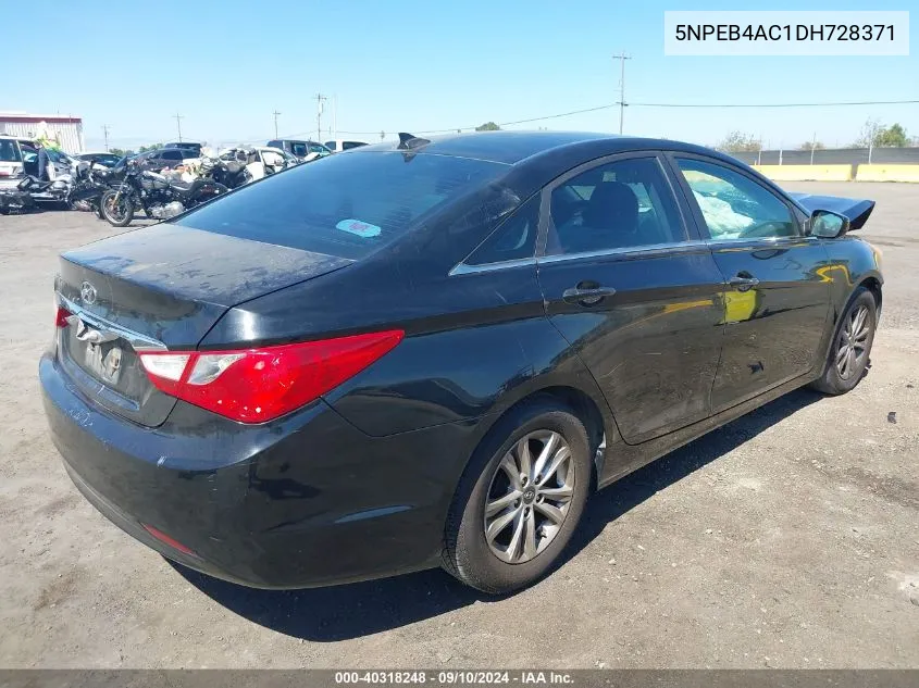 2013 Hyundai Sonata Gls VIN: 5NPEB4AC1DH728371 Lot: 40318248