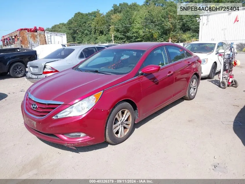 2013 Hyundai Sonata Gls VIN: 5NPEB4AC8DH725404 Lot: 40326379