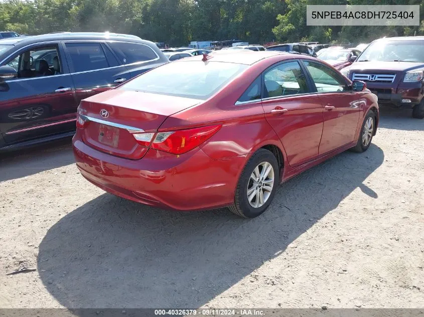 2013 Hyundai Sonata Gls VIN: 5NPEB4AC8DH725404 Lot: 40326379