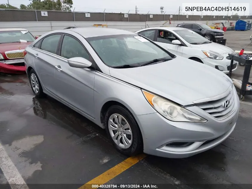 2013 Hyundai Sonata Gls VIN: 5NPEB4AC4DH514619 Lot: 40328794