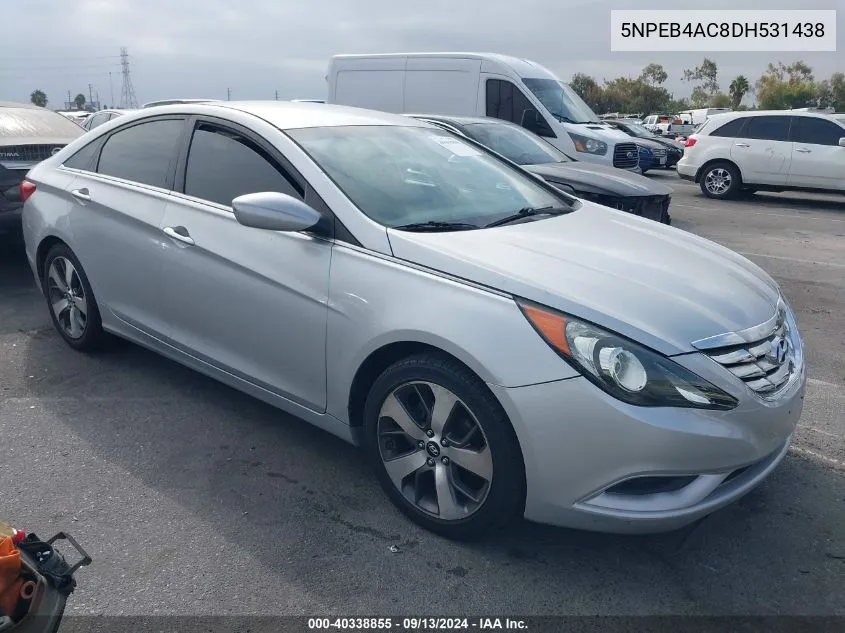 5NPEB4AC8DH531438 2013 Hyundai Sonata Gls