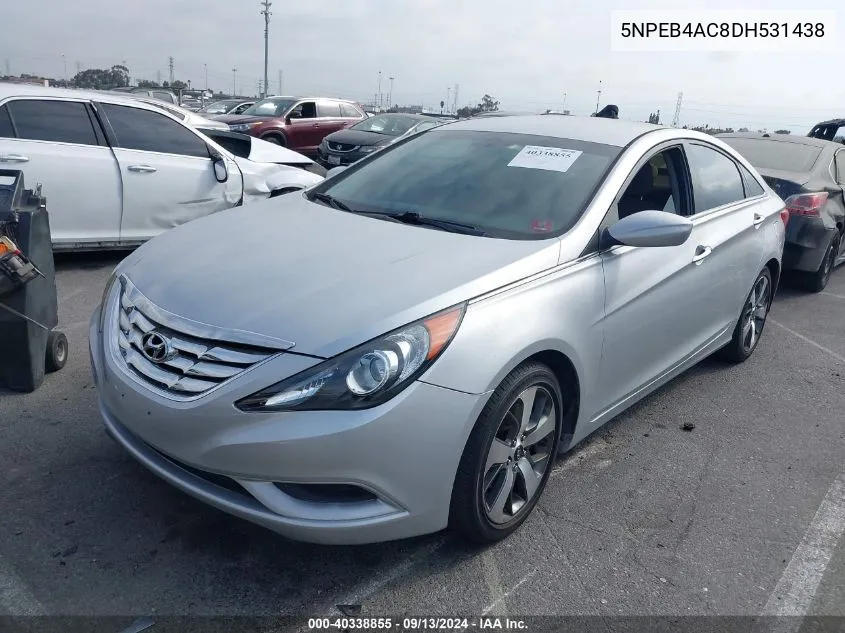 5NPEB4AC8DH531438 2013 Hyundai Sonata Gls