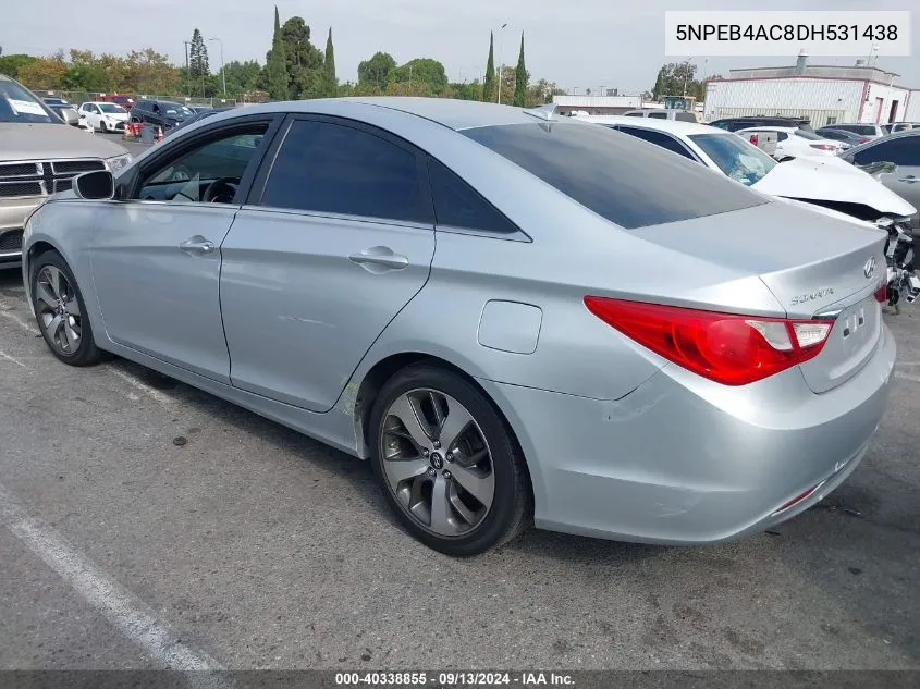 5NPEB4AC8DH531438 2013 Hyundai Sonata Gls