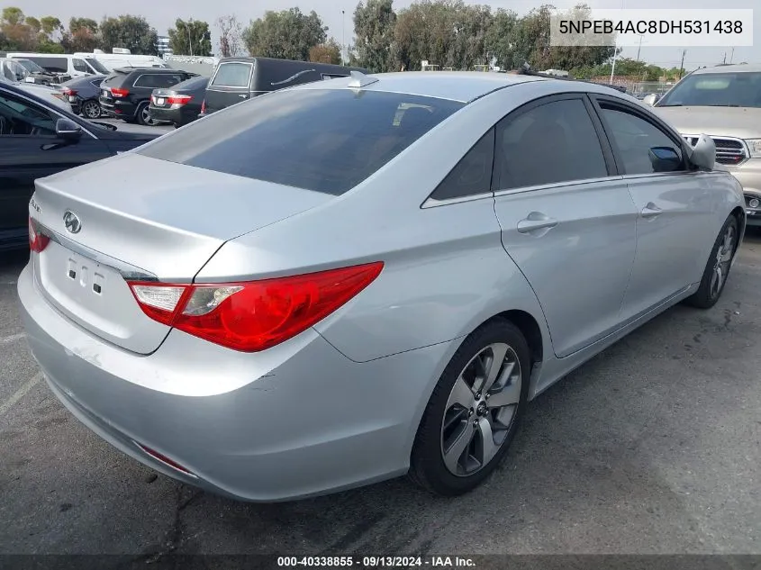 5NPEB4AC8DH531438 2013 Hyundai Sonata Gls