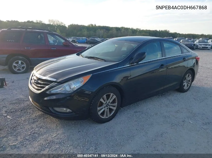 2013 Hyundai Sonata Gls VIN: 5NPEB4AC0DH667868 Lot: 40347141