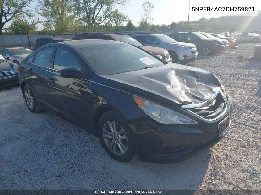 5NPEB4AC7DH759821 2013 Hyundai Sonata Gls