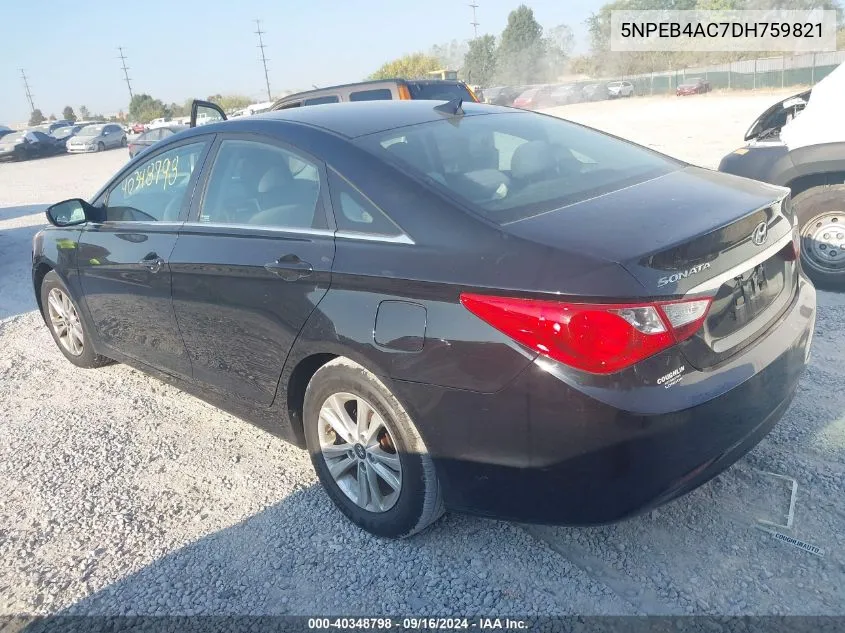 5NPEB4AC7DH759821 2013 Hyundai Sonata Gls