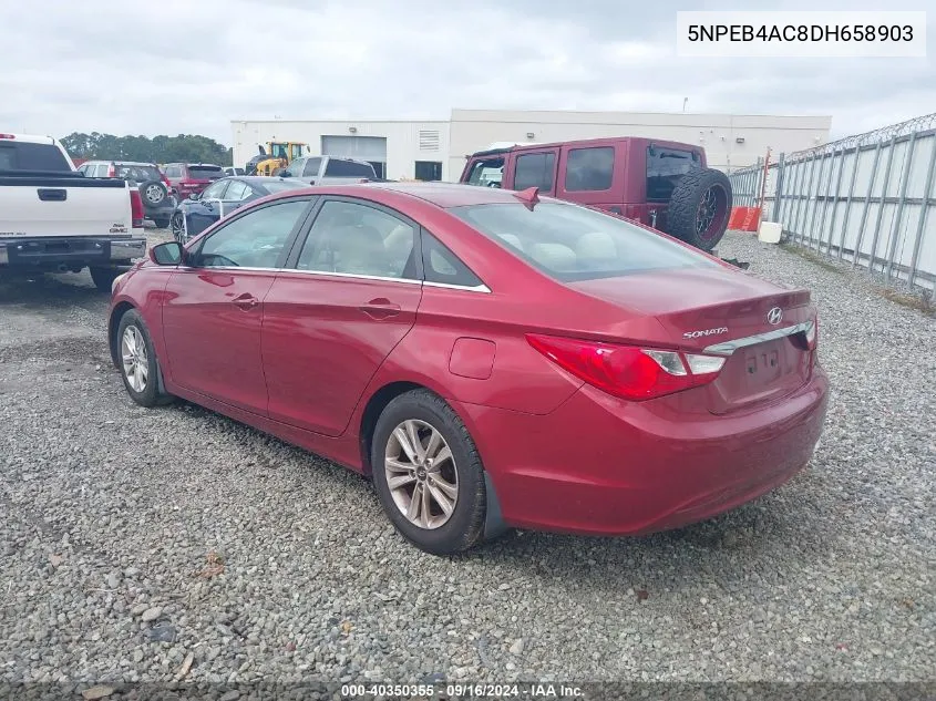 2013 Hyundai Sonata Gls VIN: 5NPEB4AC8DH658903 Lot: 40350355