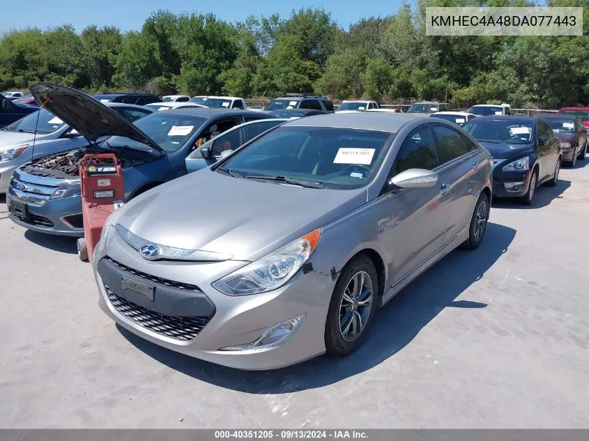 2013 Hyundai Sonata Hybrid VIN: KMHEC4A48DA077443 Lot: 40351205