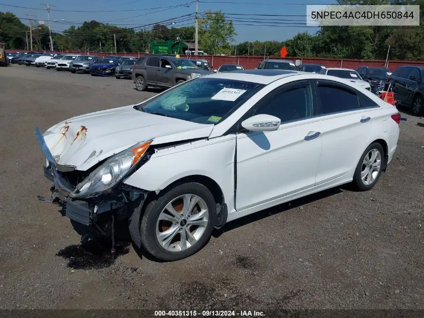 2013 Hyundai Sonata Limited VIN: 5NPEC4AC4DH650844 Lot: 40351315