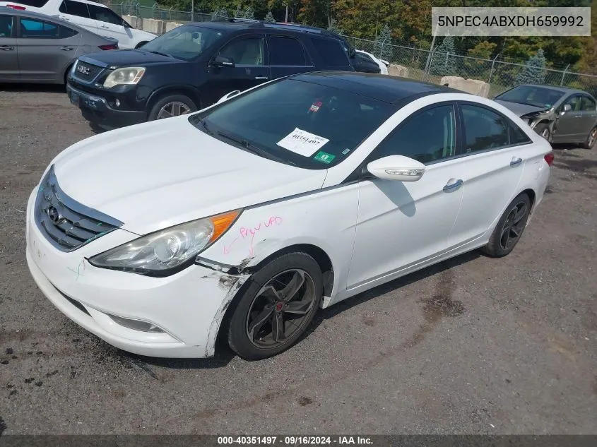 2013 Hyundai Sonata Limited 2.0T VIN: 5NPEC4ABXDH659992 Lot: 40351497