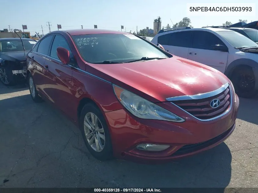 2013 Hyundai Sonata Gls VIN: 5NPEB4AC6DH503993 Lot: 40359128