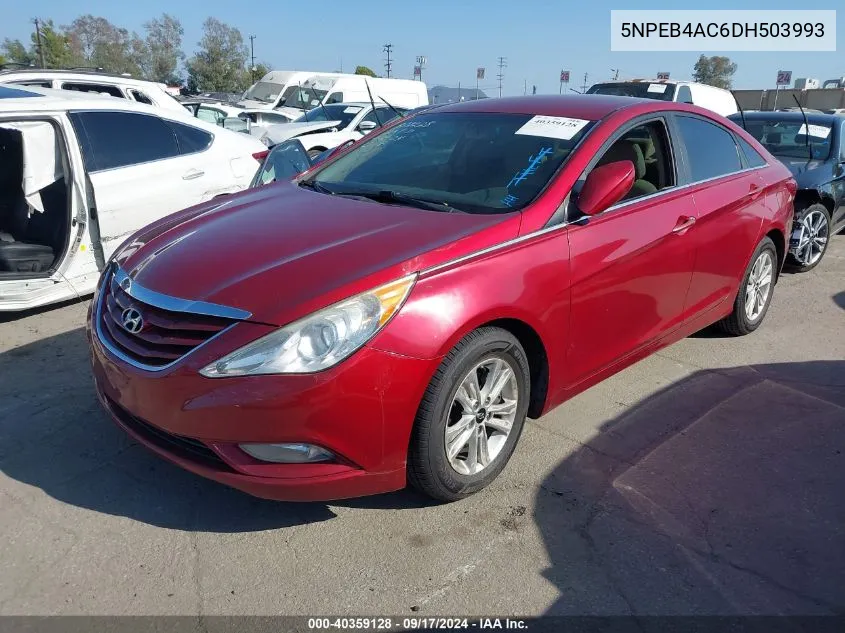 2013 Hyundai Sonata Gls VIN: 5NPEB4AC6DH503993 Lot: 40359128