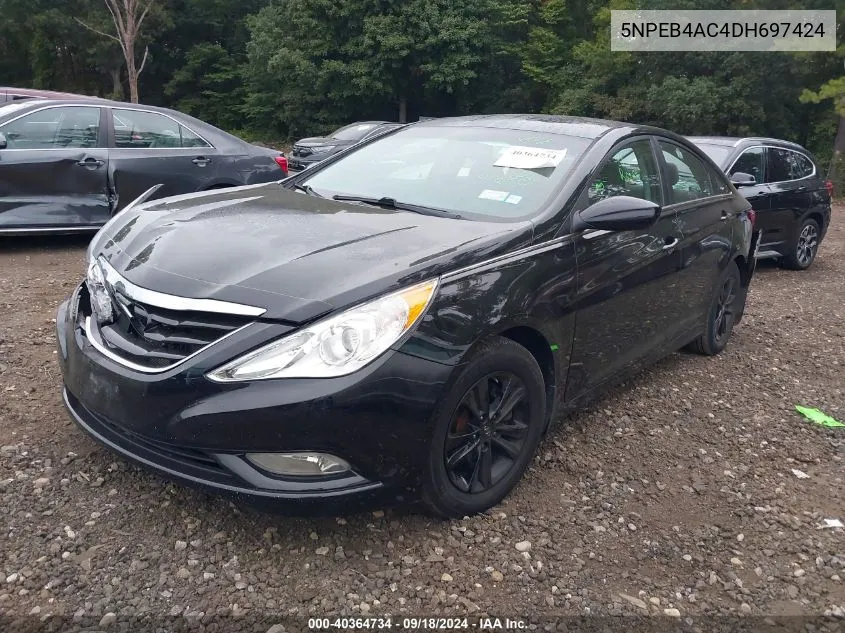 5NPEB4AC4DH697424 2013 Hyundai Sonata Gls