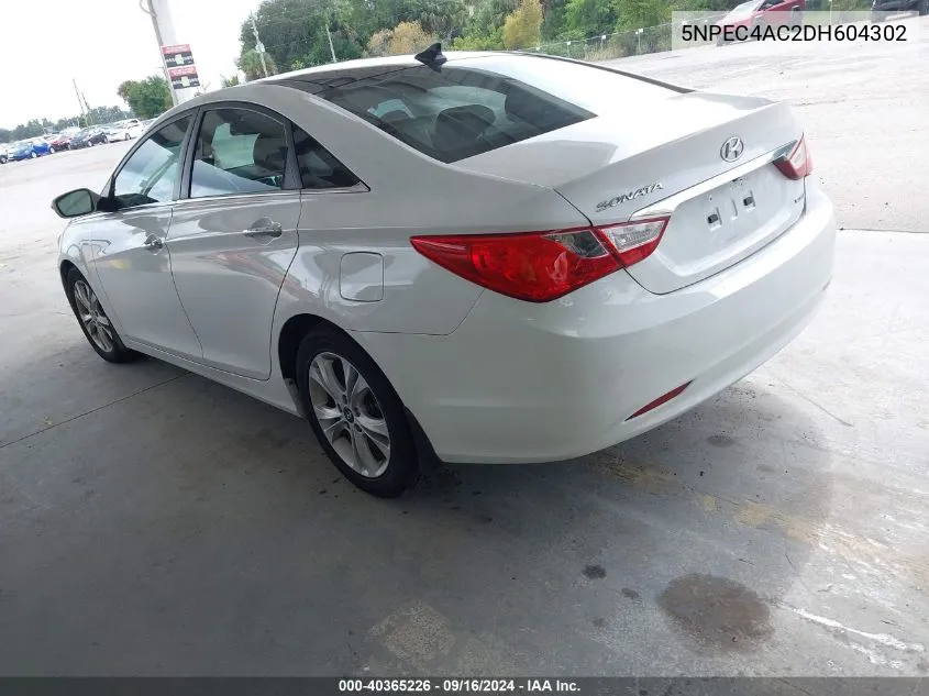 2013 Hyundai Sonata Limited VIN: 5NPEC4AC2DH604302 Lot: 40365226