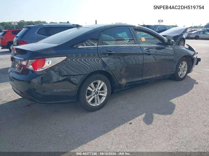 5NPEB4AC2DH519754 2013 Hyundai Sonata Gls