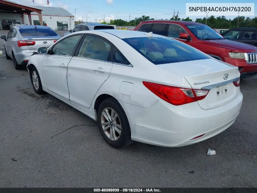 2013 Hyundai Sonata Gls VIN: 5NPEB4AC6DH763200 Lot: 40390039