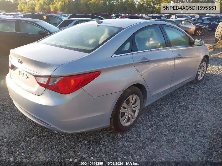 2013 Hyundai Sonata Gls VIN: 5NPEB4AC5DH595551 Lot: 40445285