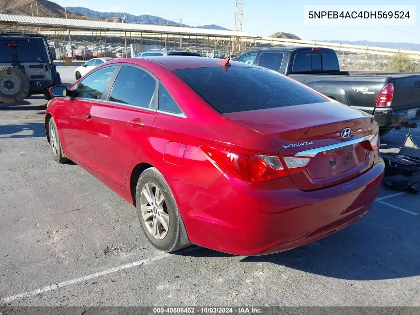 2013 Hyundai Sonata Gls VIN: 5NPEB4AC4DH569524 Lot: 40506452