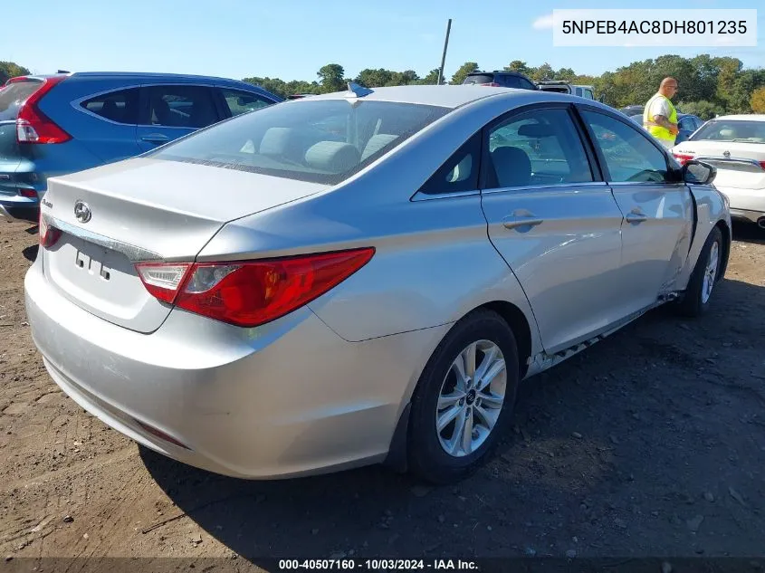 2013 Hyundai Sonata Gls VIN: 5NPEB4AC8DH801235 Lot: 40507160