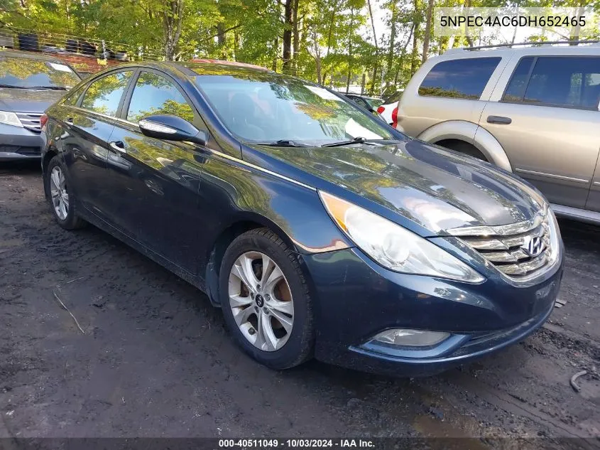 2013 Hyundai Sonata Limited VIN: 5NPEC4AC6DH652465 Lot: 40511049