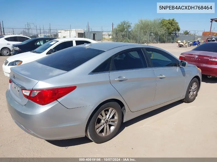 2013 Hyundai Sonata Gls VIN: 5NPEB4ACXDH768464 Lot: 40519186