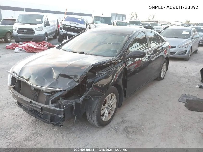 5NPEB4AC9DH728392 2013 Hyundai Sonata Gls