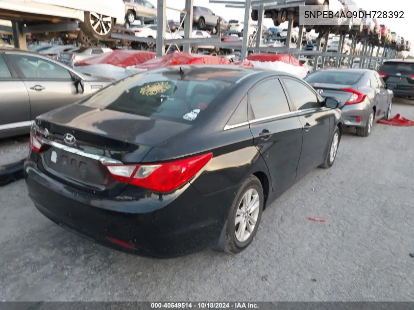 5NPEB4AC9DH728392 2013 Hyundai Sonata Gls