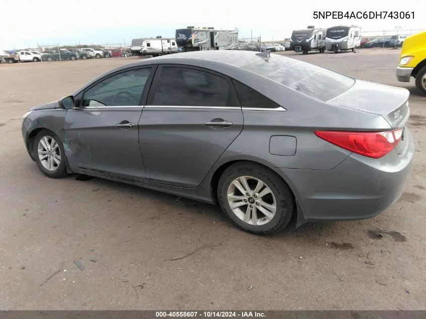 5NPEB4AC6DH743061 2013 Hyundai Sonata Gls