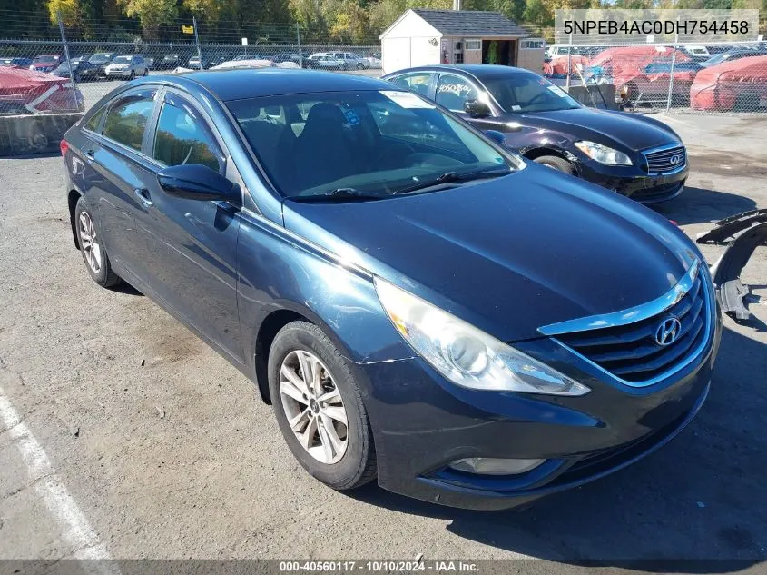 2013 Hyundai Sonata Gls VIN: 5NPEB4AC0DH754458 Lot: 40560117