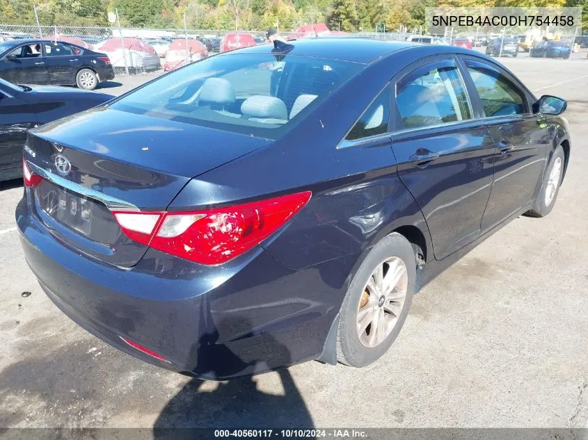 2013 Hyundai Sonata Gls VIN: 5NPEB4AC0DH754458 Lot: 40560117