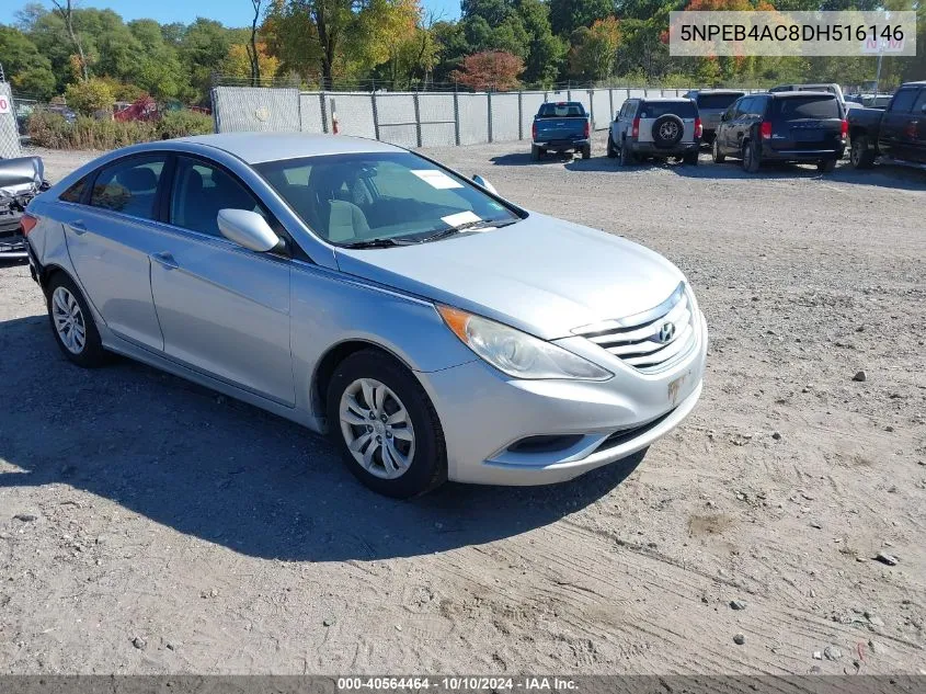 2013 Hyundai Sonata Gls VIN: 5NPEB4AC8DH516146 Lot: 40564464