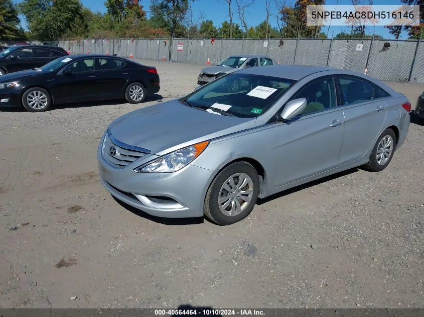 2013 Hyundai Sonata Gls VIN: 5NPEB4AC8DH516146 Lot: 40564464