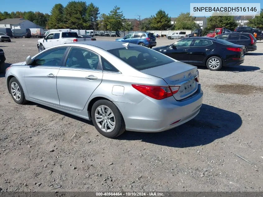 5NPEB4AC8DH516146 2013 Hyundai Sonata Gls